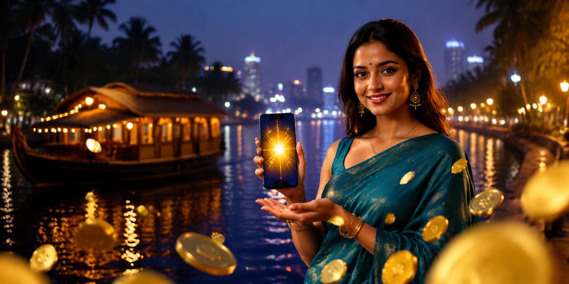 Relaxing Kerala backwaters symbolizing balanced gaming lifestyle