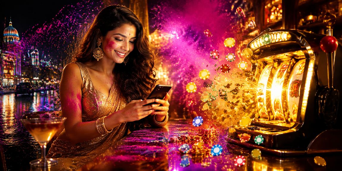 Colorful slot game inspired by Holi festival, popular in Mumbai